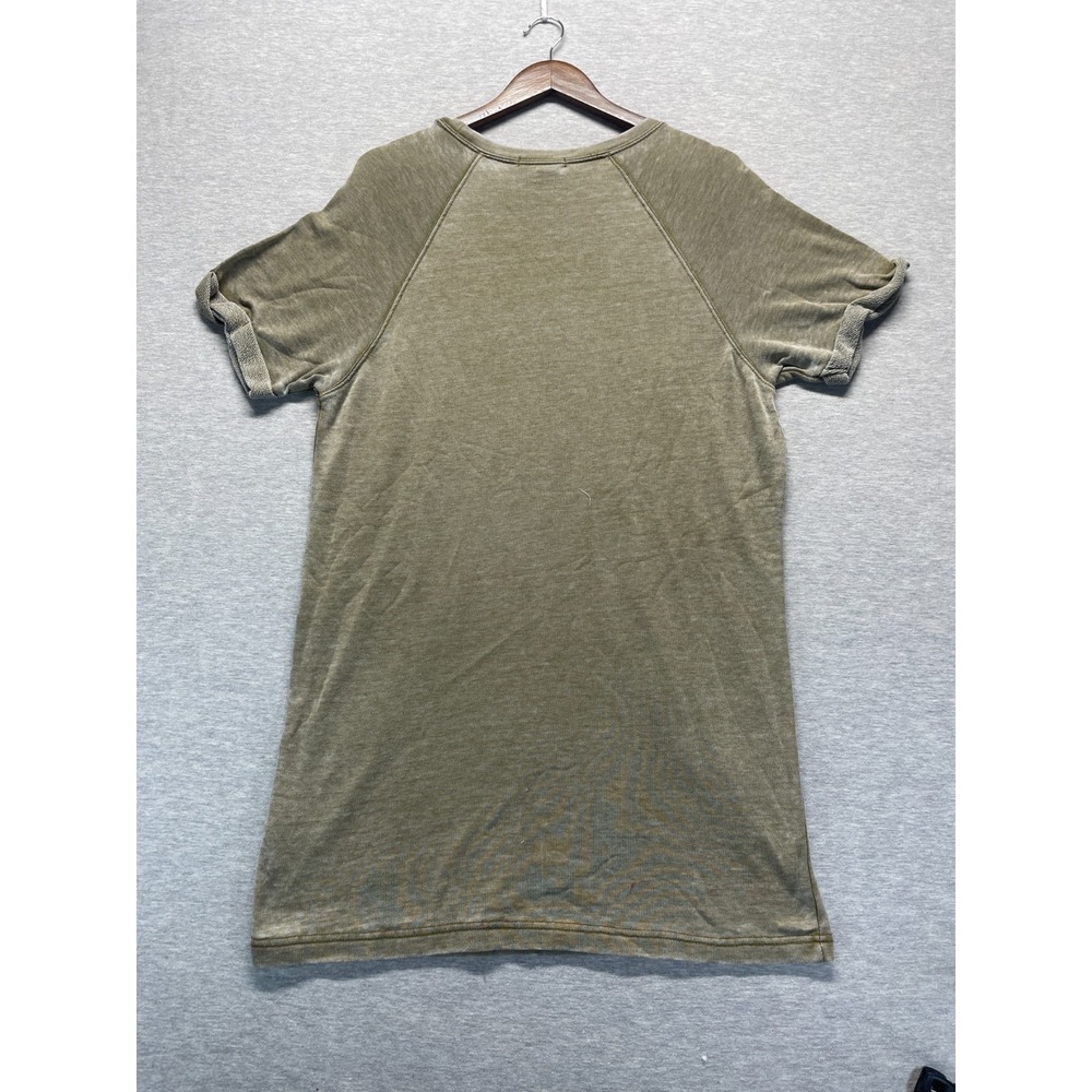 Forever 21 T Shirt Dress Womens L Olive Green French Terry Lined Raglan Sleeves - Picture 6 of 14
